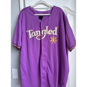 Disney Rapunzel Princess Tangled Collection Boxlunch XXL Baseball Jersey Shirt